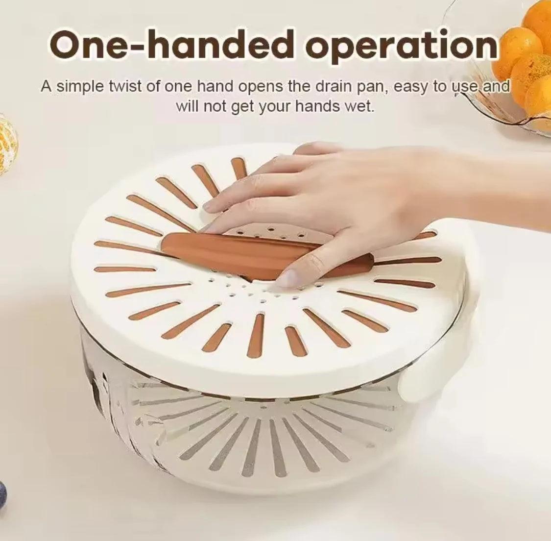 Vegetable and Fruit Washing Bowl for Easy Cleaning and Food Prep