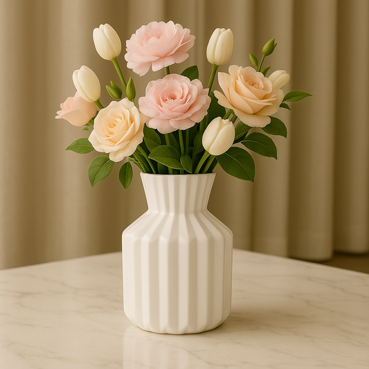 Elegant Floral Vase Centerpiece – Artificial Flower Décor