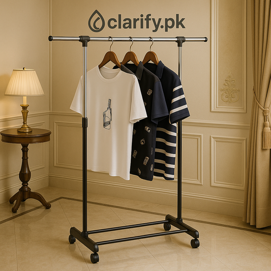 Premium Single Pole Portable Cloth Rack Stand