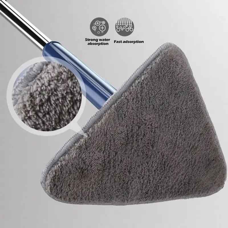360° Rotating Triangle Mop with Extendable Handle.