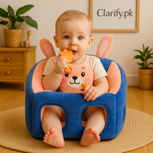 Premium Baby Support Seat – Blue Bunny