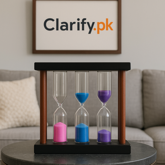 3 Pcs Hourglass Timer Set – 5/10/15 Minutes Sand Timers