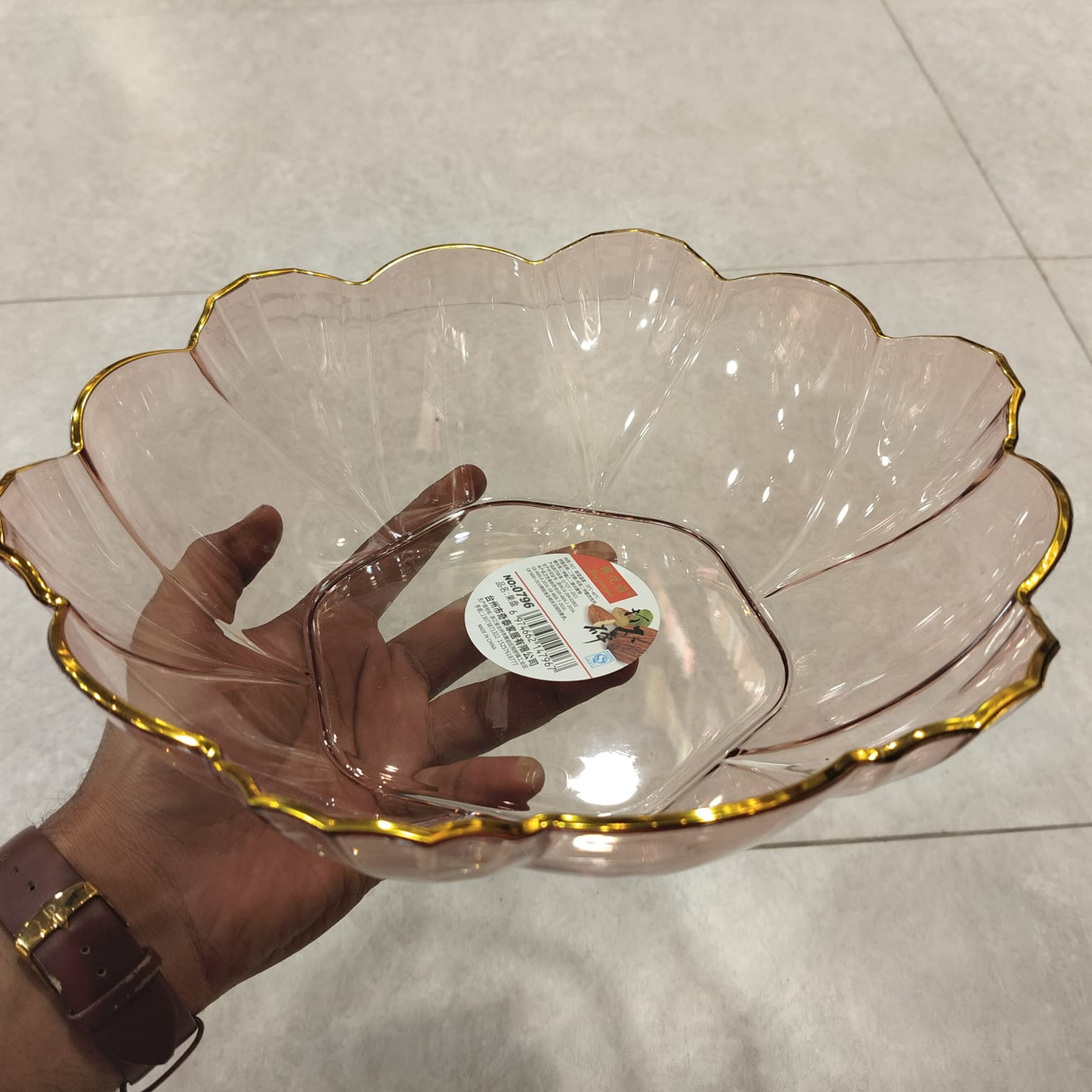European Style Glass Fruit Bowl – Elegant Tableware
