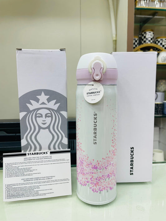 Starbucks Pink Floral Vacuum Insulated Bottle - Premium Edition