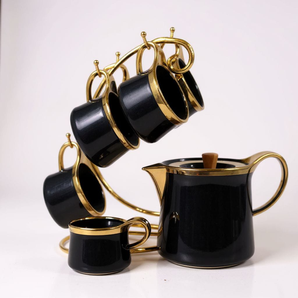 Exclusive 7-Piece Tea Set with Stand – Elegant Serving Set