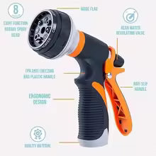 Clarify.pk 8 pattern water gun with ergonomic design and adjustable spray settings
