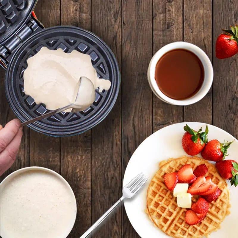 Mini Waffle Maker - Compact and Easy-to-Use for Quick Breakfasts