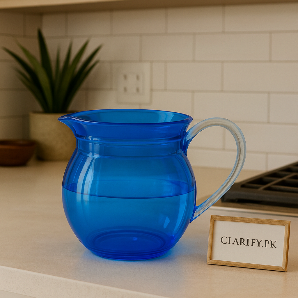 Acrylic Drink Pitcher with Lid – Stylish Durable Water Jug