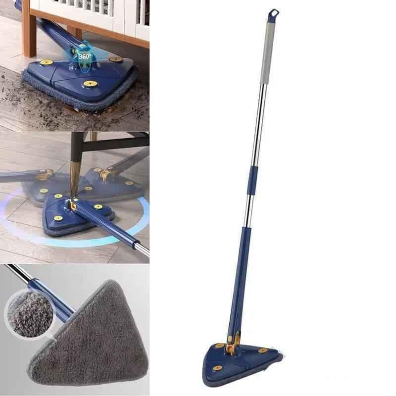 360° Rotating Triangle Mop with Extendable Handle.