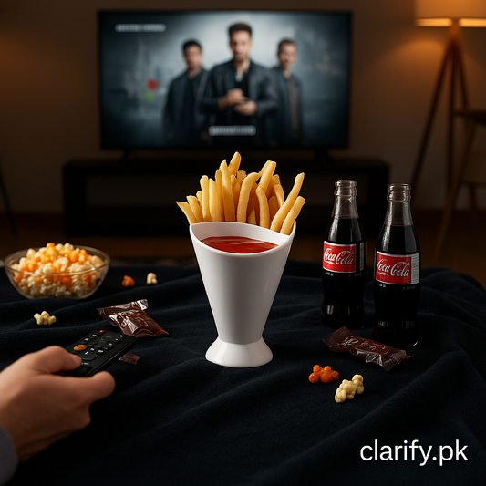 Fries Cone Cup with Dip Holder – Snack & Sauce Serving Cup
