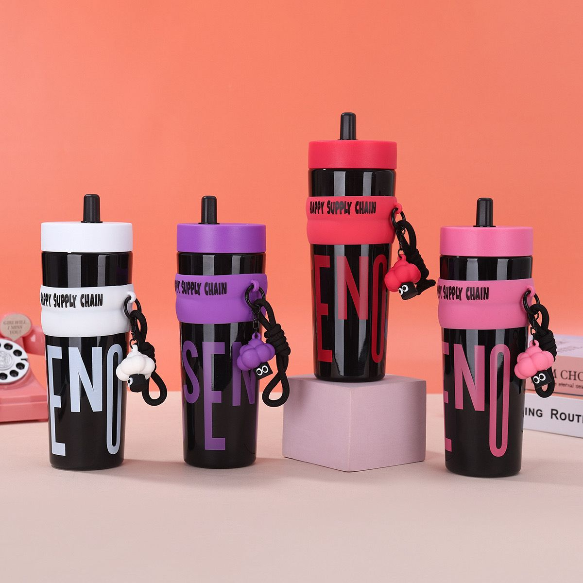 Supply Chain Stainless Steel Water Bottle – Insulated & Durable (Random Design)