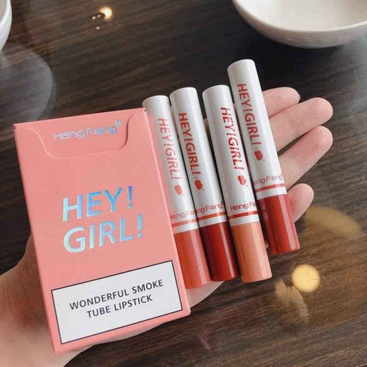 Heng Fang 4 Colour Hey Girl Smoke Tube Lipstick.