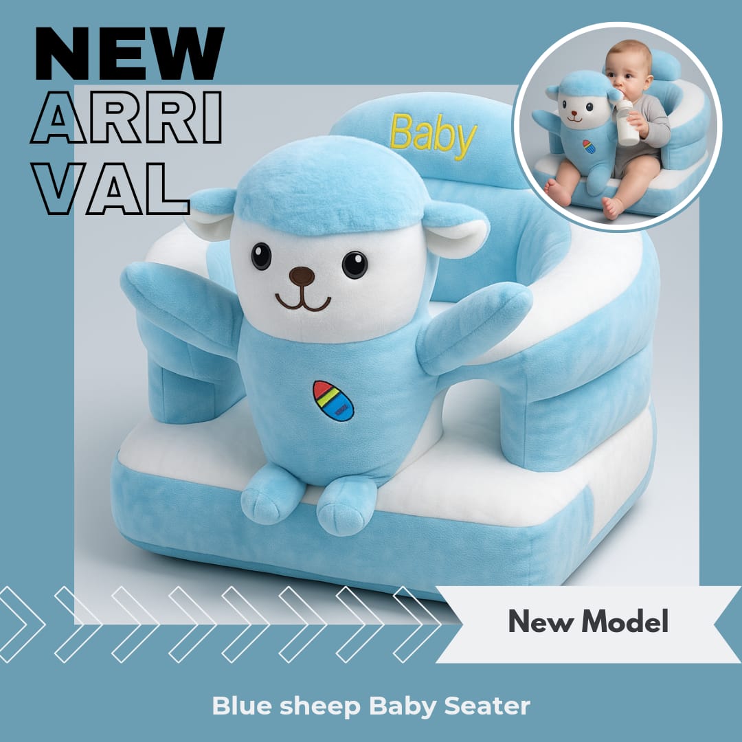 Blue Sheep 360° Baby Support Sofa – Plush Seater