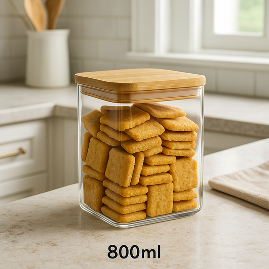 Premium Square Kitchen Storage Jar