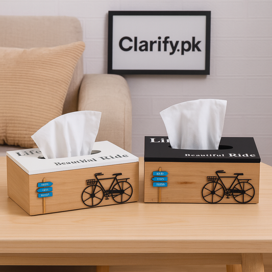 Wooden Tissue Box – Elegant Tabletop Tissue Holder