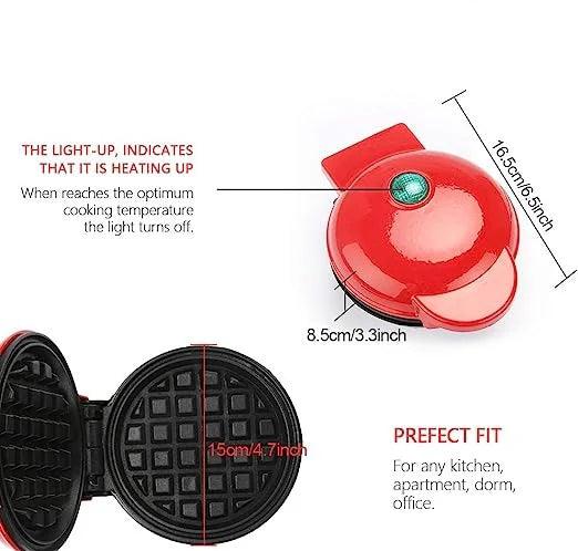Mini Waffle Maker - Compact and Easy-to-Use for Quick Breakfasts