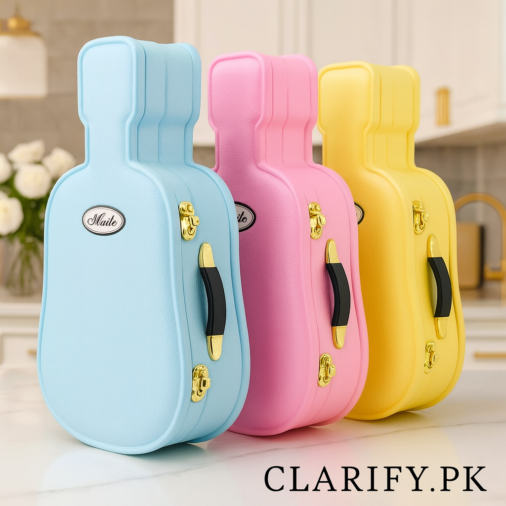 Mini Guitar & Violin Music Jewelry Box – Elegant Gift Case
