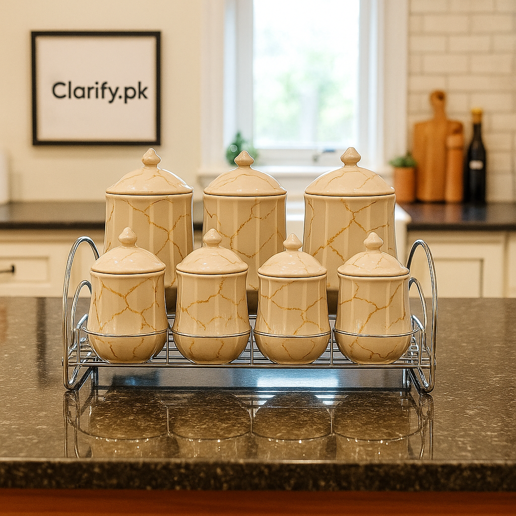 Ceramic Canister Set – Stylish Kitchen Storage Jars