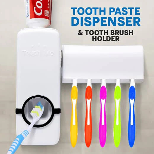 Toothpaste Dispenser With Holder.