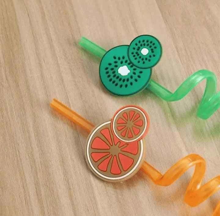 Pack Of 4 Fruity Straws.