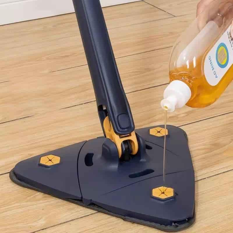 360° Rotating Triangle Mop with Extendable Handle.