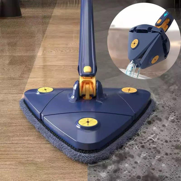 360° Rotating Triangle Mop with Extendable Handle.