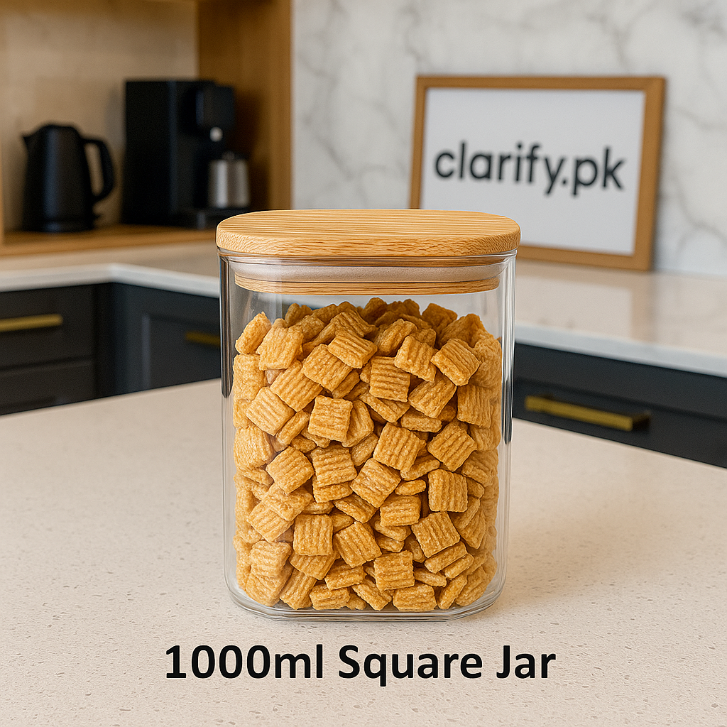 Premium Square Kitchen Storage Jar