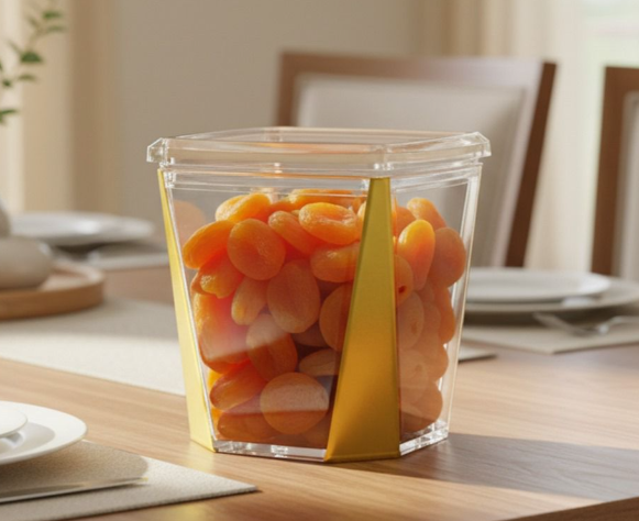 Glowy Acrylic Jar – 600ml Storage Container