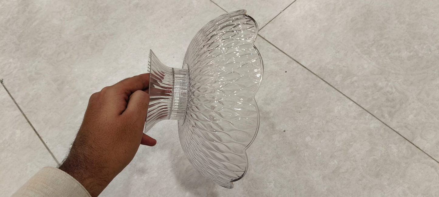 Premium Acrylic Fruit Dish with Stand – Elegant Serveware
