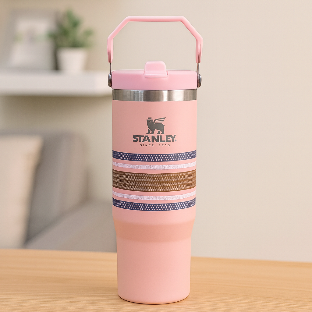 Stanley 30oz Flip Straw Tumbler – Peach Edition