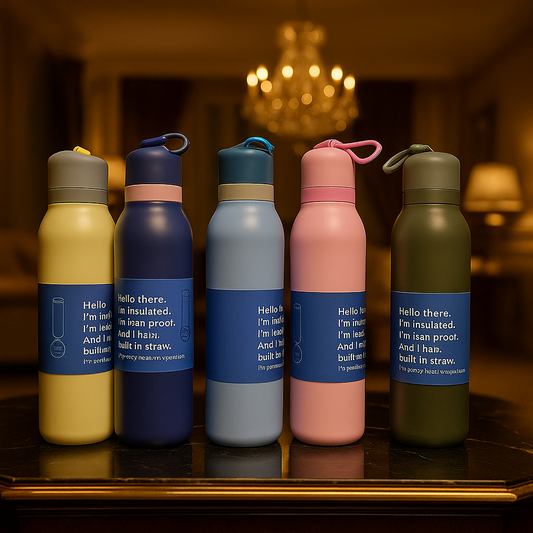 Premium 710ml Stainless Steel Bottle – Leak-Proof Water Bottle (Random Color)