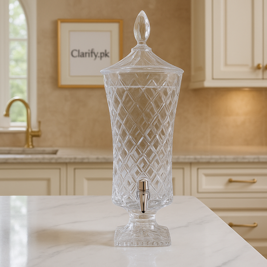Luxury 4.2L Crystal Beverage Dispenser with Tap – Home & Party Server