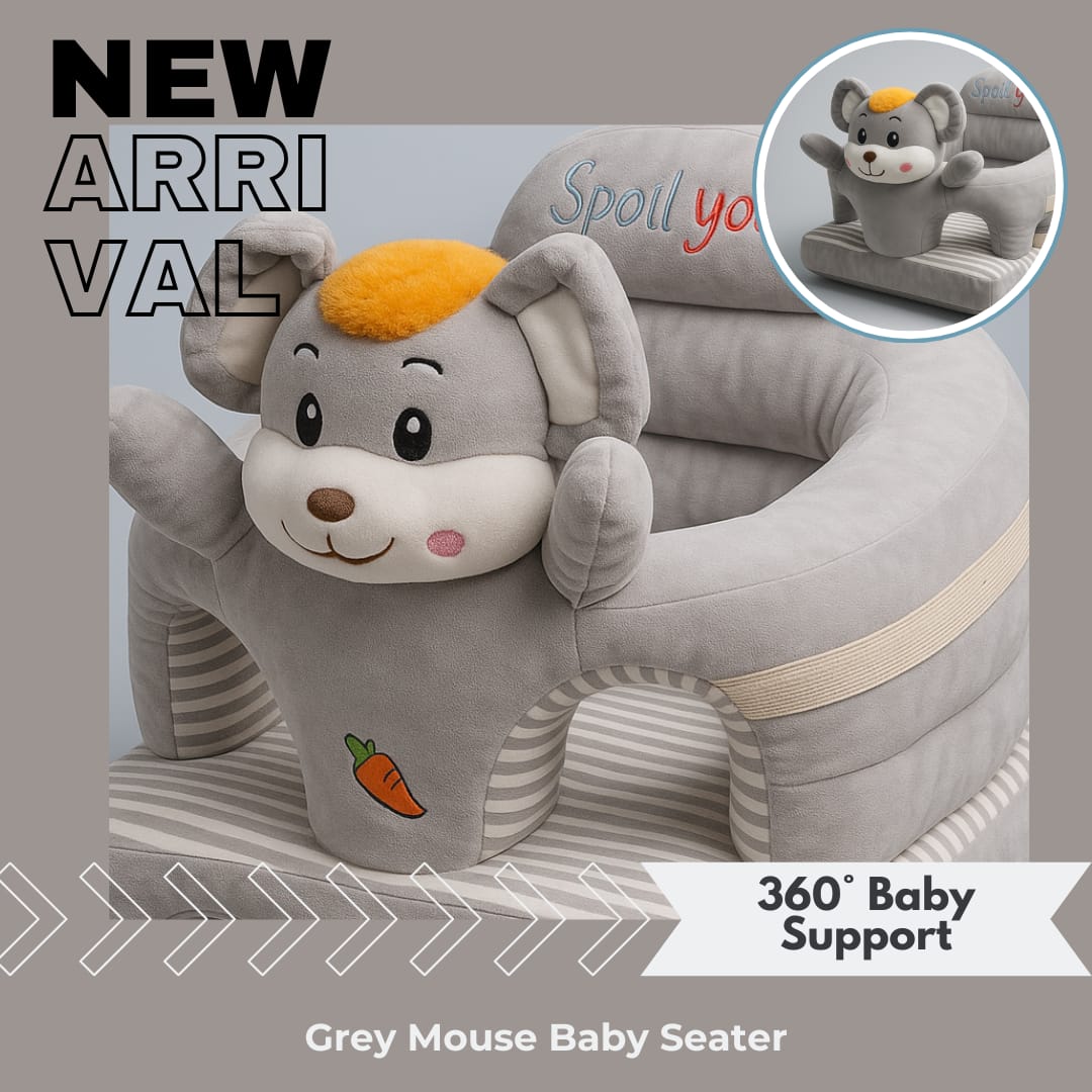 Grey Mouse 360° Baby Support Sofa Seat