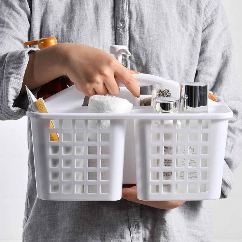 Portable Shower Caddy Basket – Multi-Compartment Organizer with Handle