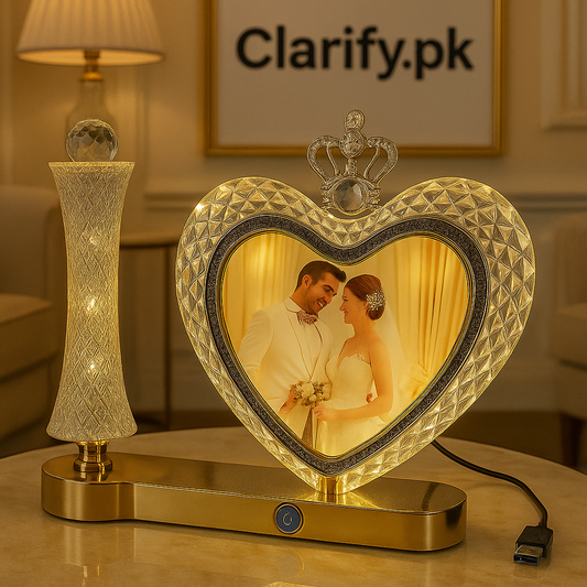 LED Couple Photo Frame – Romantic Gift with Light Effect