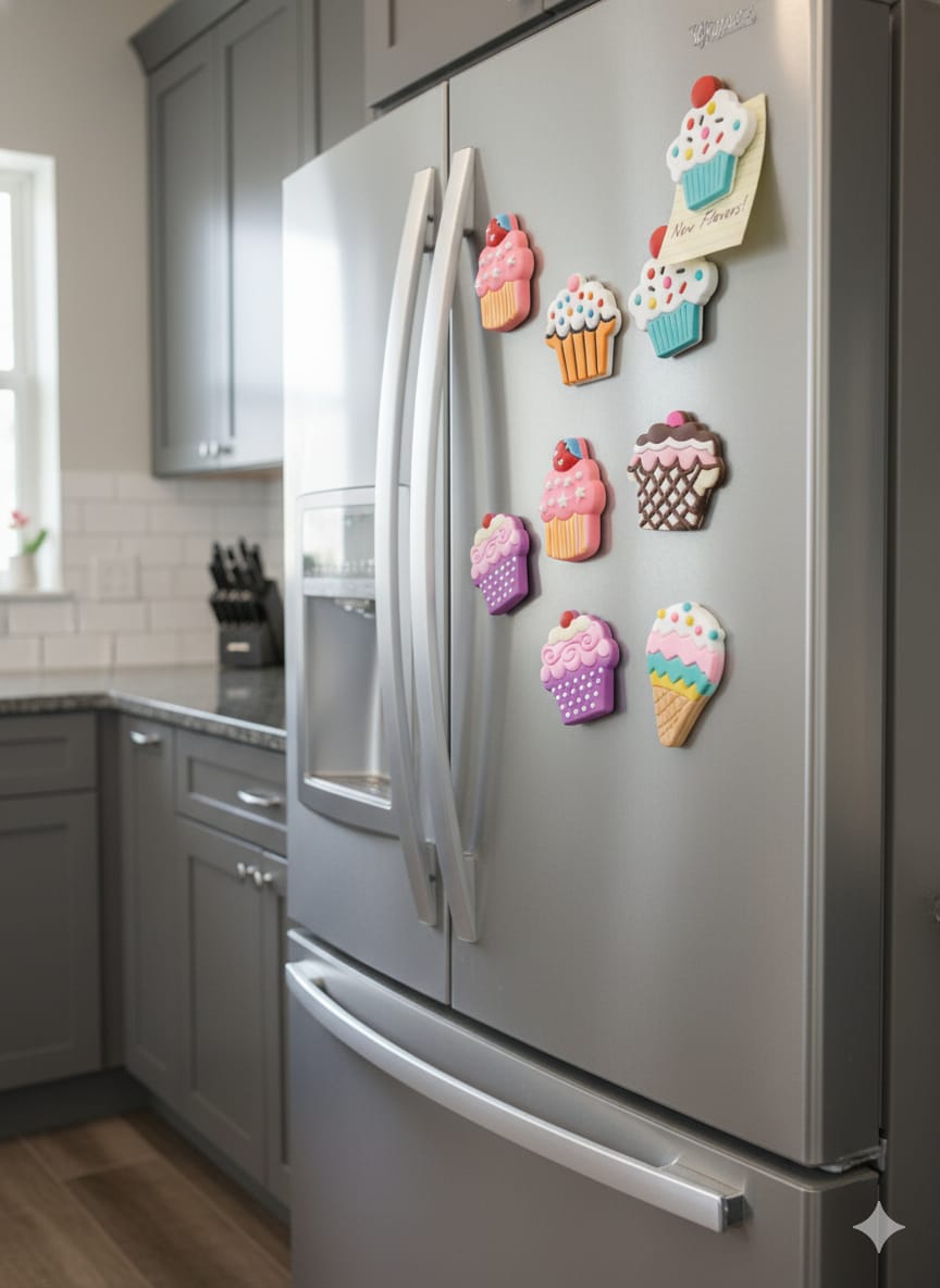 Cute Cartoon Fridge Magnets – 6pcs Mixed Designs