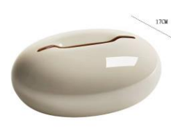 Luxury Cream Oval Tissue Box – Modern Décor
