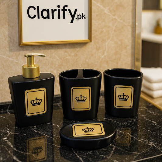 4Pcs Luxury Bath Set – Elegant Bathroom Accessories
