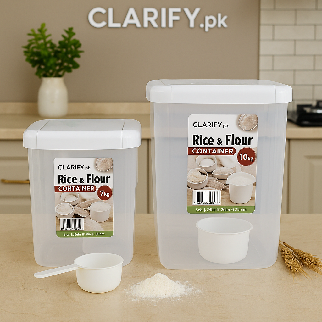 Rice & Flour Storage Box – Airtight Kitchen Container