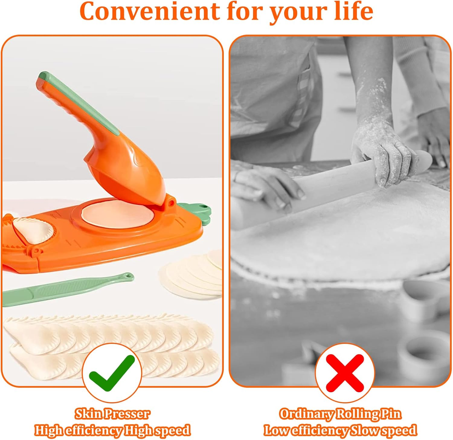 2-in-1 Dumpling Maker – Easy Press & Mold Tool