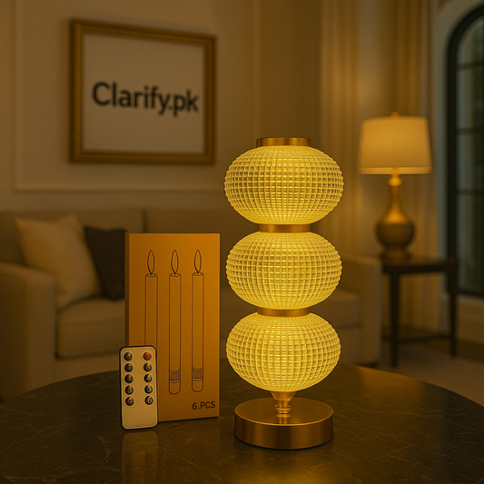 LED 3-Color Shade Lamp – Modern Decorative Table Light