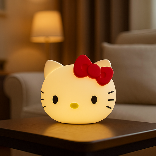 Hello Kitty Silicone Face Lamp – Soft Night Light