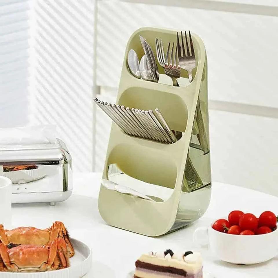 3 Layer Cutlery Stand Organizer.