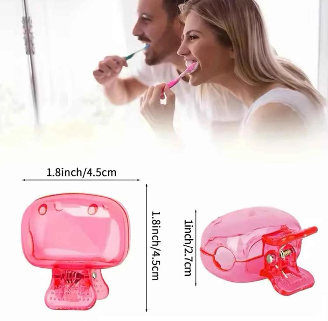 Portable Toothbrush Cover, Travel Toothbrush Protector, Compact Plastic Cap for Home and Travel Use.
