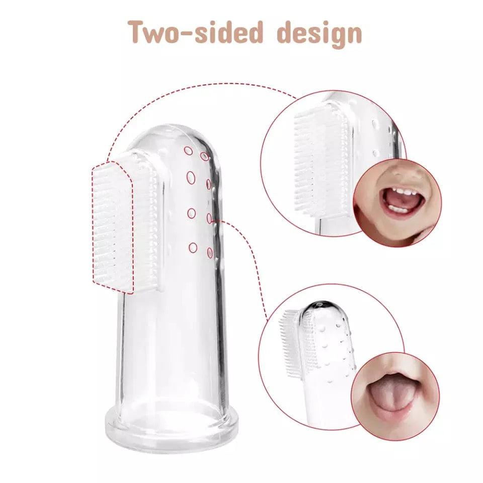 Baby Silicone Toothbrush - Soft Finger Toothbrush for Infants - Clarify.pk