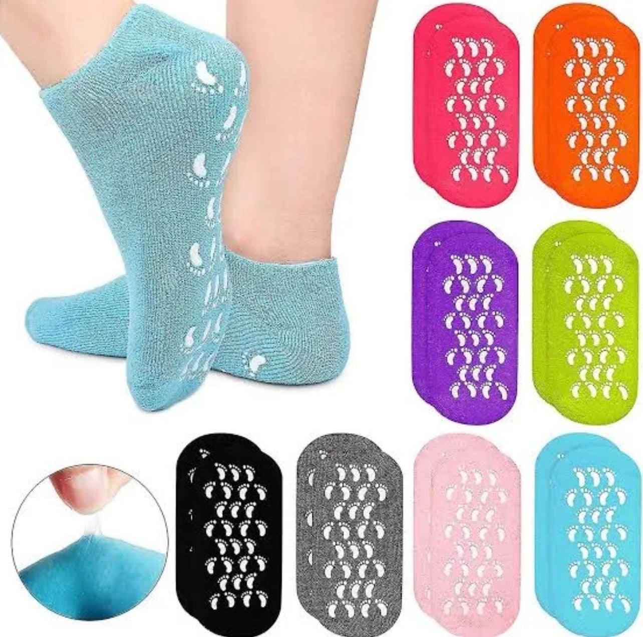 Reusable Moisturizing Gel Heel Socks.