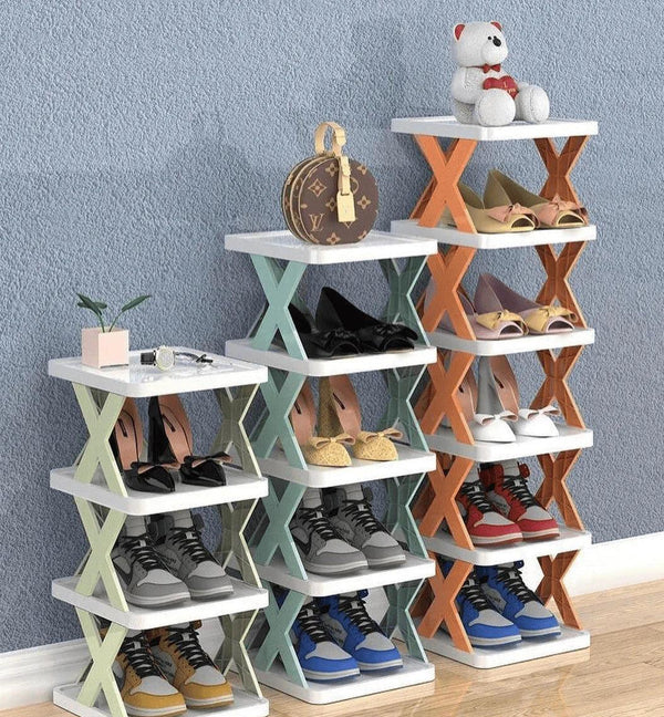 X Shaped Shoe Rack.