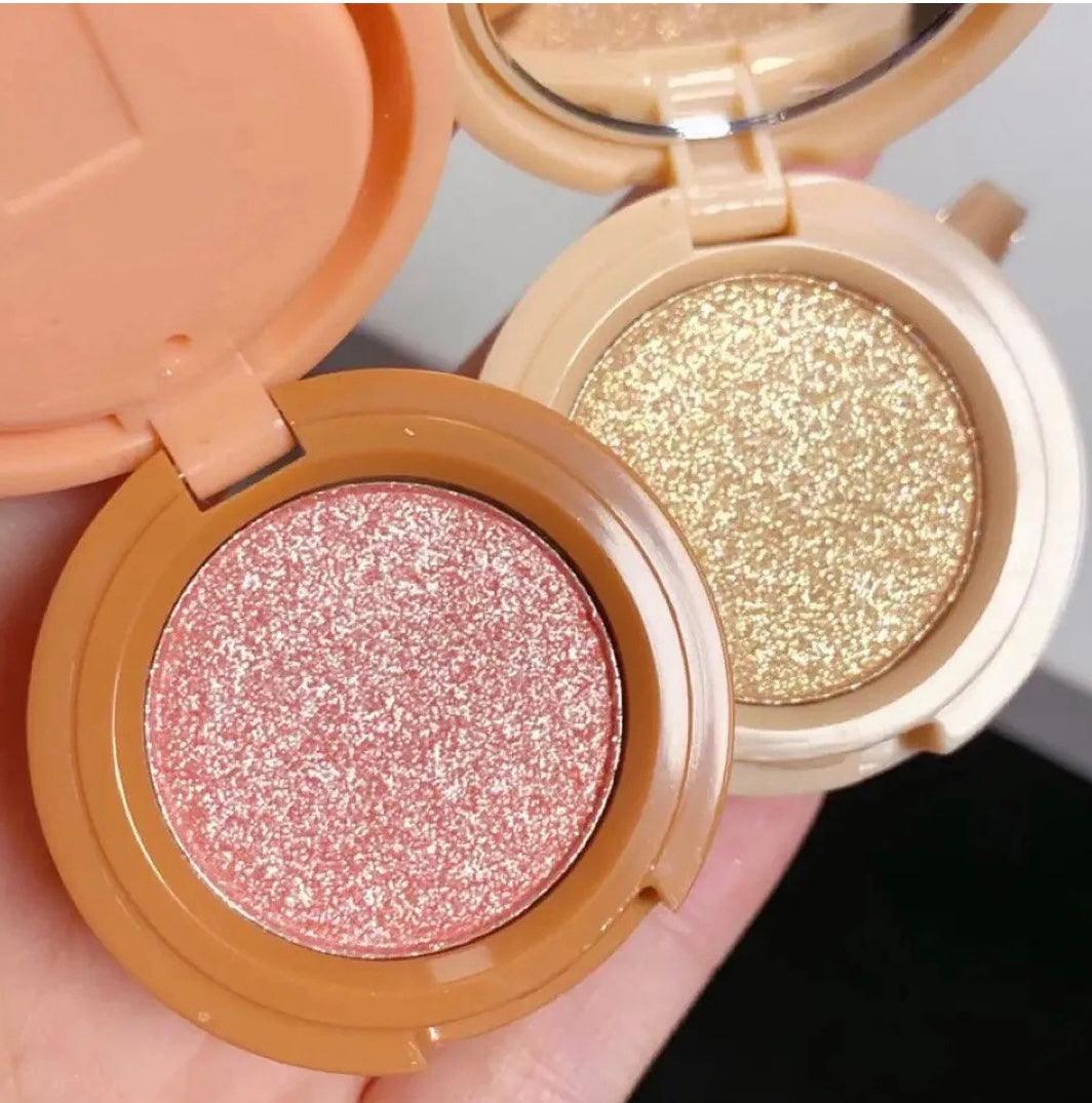3-in-1 Blush Highlighter Set - Cutest Hudamoji Mini Blush & Highlighter with Pearly Finish - Clarify.pk