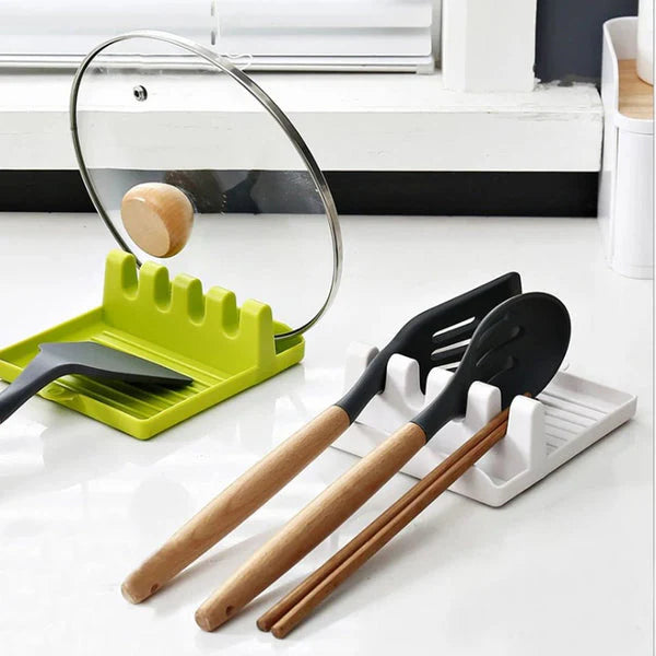 4-Step Spoon and Lid Holder – Kitchen Organizer Stand