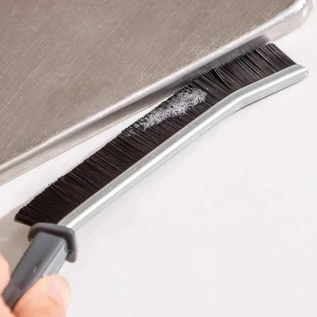 Pack Of 2 Gap Cleaning Brushes, Bathroom Gap Scrub Brush, Sturdy Bristle Brush, Durable Grout Scrubber, Corner Cleaning Brush, Hard Bristle Brush for Household Use.